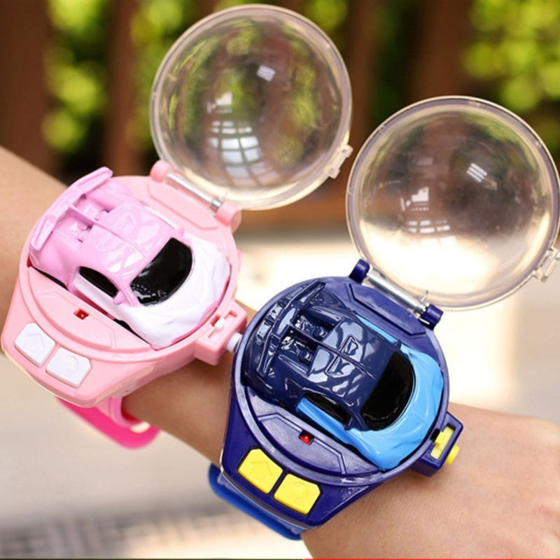 Remote Control Car Watch Mini Cute Wrist Band 2.4GHz Infrared Sensing Electric Racing Vehicle USB Charging Smart Toy Kids Gift